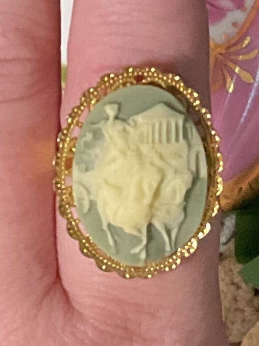Vintage Deadstock Greek Chariot Ring
