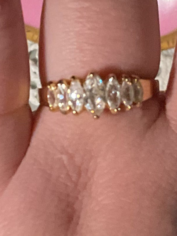 Vintage Gold Electroplated Deadstock Ring Size 11.5