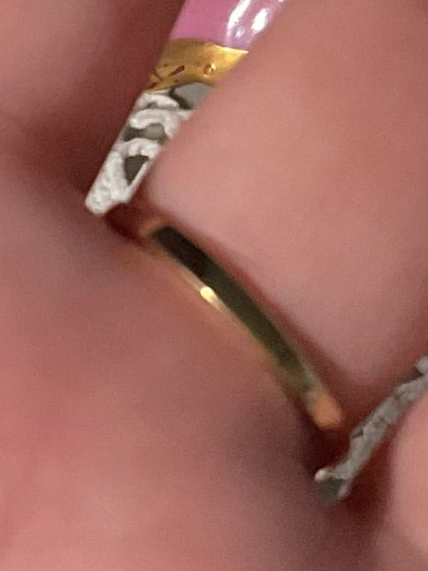 Vintage Gold Electroplated Deadstock Ring Size 11.5
