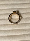CZ and Gold Electroplated Ring size 7