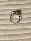 Vintage Sterling Silver and Yellow CZ ring size 7