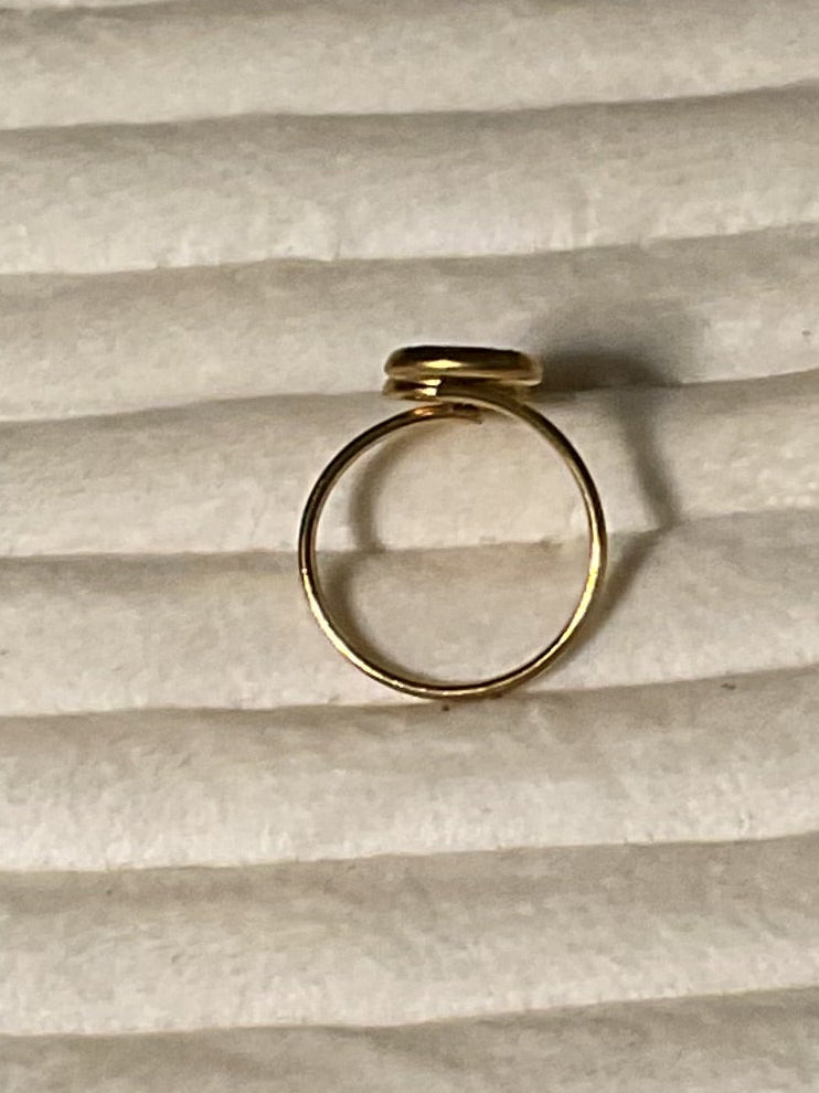 Vintage Yellow Rose Bypass Ring