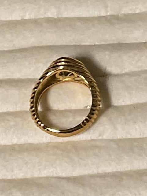 Light Yellow Heart CZ size 6